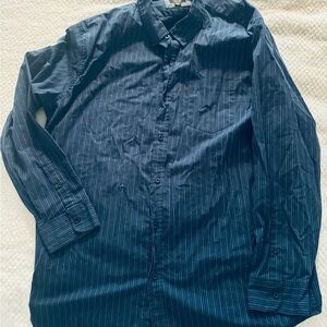 Lee Navy Striped Regular Fit Shirt